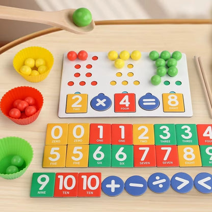 Montessori Clamp Beads Sorting Toy