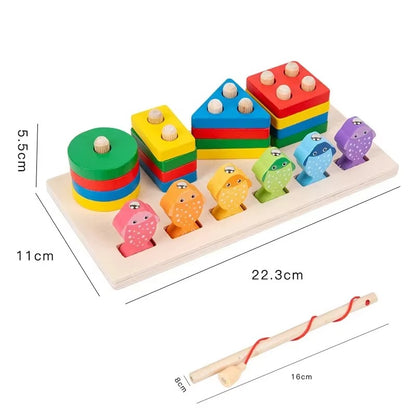 Montessori 3-in-1 Column Learning Toy