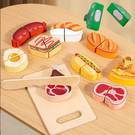 Wooden Food Cutter Toy