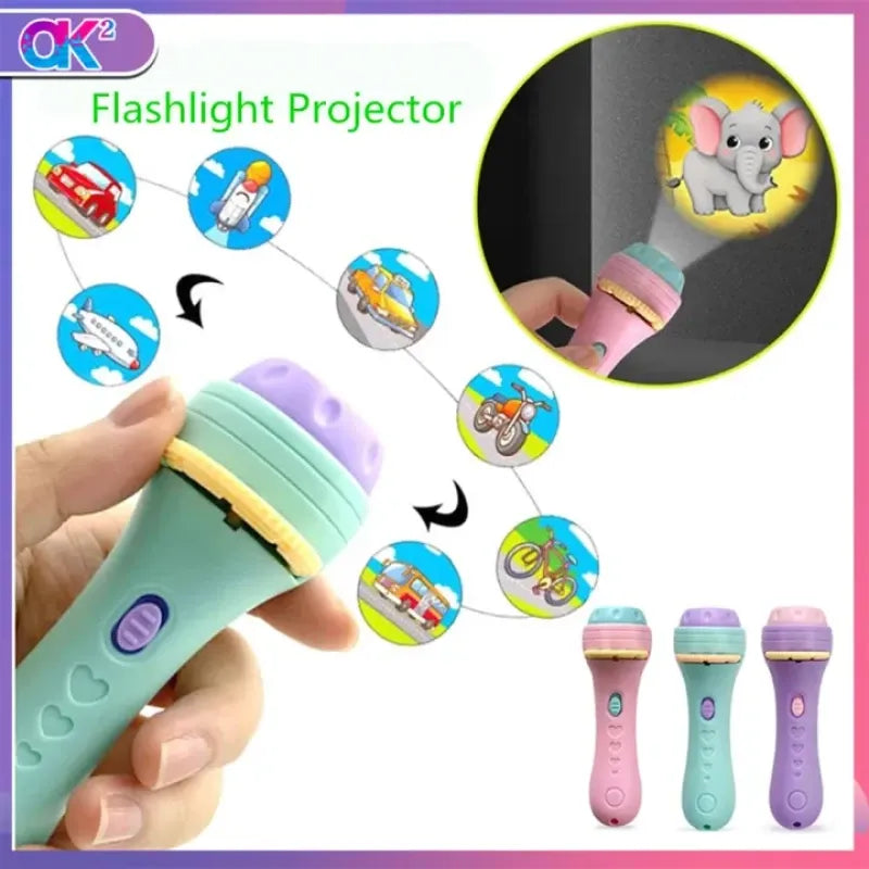 5-in-1 Kids Projection Torch – Early Learning Fun
