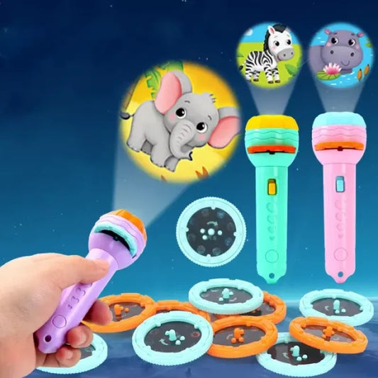 5-in-1 Kids Projection Torch – Early Learning Fun