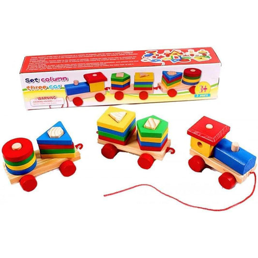 Colorful Train Shape Sorting Toy